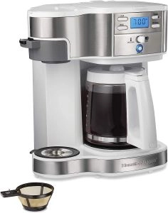 Hamilton Beach 49933 2-Way 12 Cup Programmable Drip Coffee Maker & Single Serve Machine